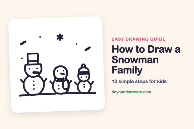 How to Draw a Snowman Family