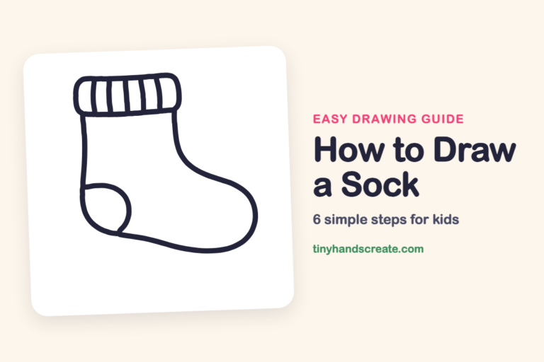 How to Draw a Sock: easy drawing guide for kids