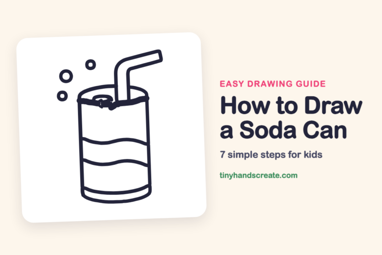 How to Draw a Soda Can: easy drawing guide for kids