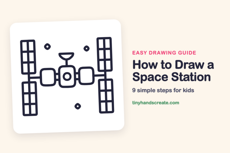 How to Draw a Space Station step by step