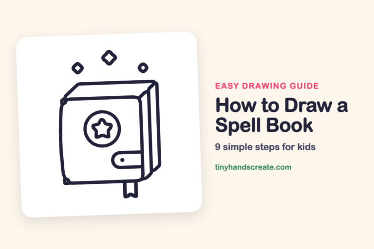 How to Draw a Spell Book step by step