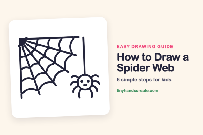 How to Draw a Spider Web step by step