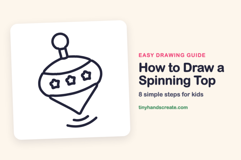 How to Draw a Spinning Top: easy drawing guide for kids