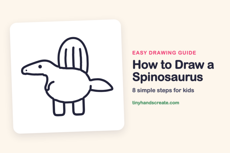 How to Draw a Spinosaurus: easy drawing guide for kids