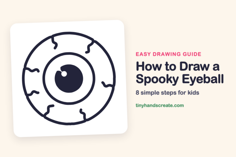 How to Draw a Spooky Eyeball: easy drawing guide for kids