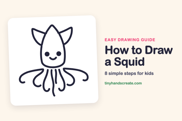 How to Draw a Squid: easy drawing guide for kids