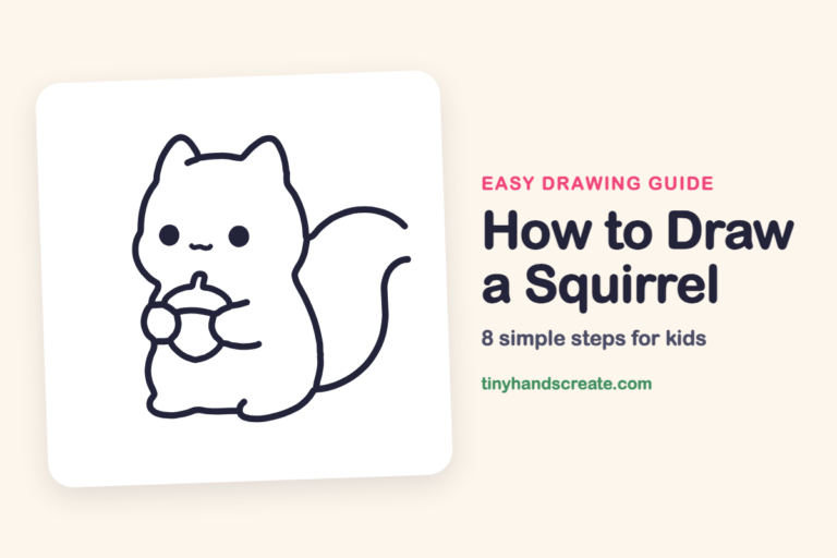How to Draw a Squirrel: easy drawing guide for kids