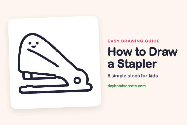 How to Draw a Stapler: easy drawing guide for kids