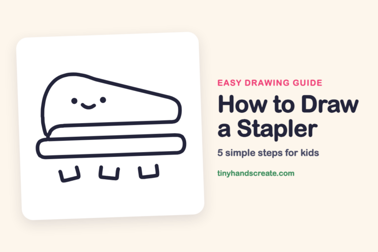How to Draw a Stapler step by step