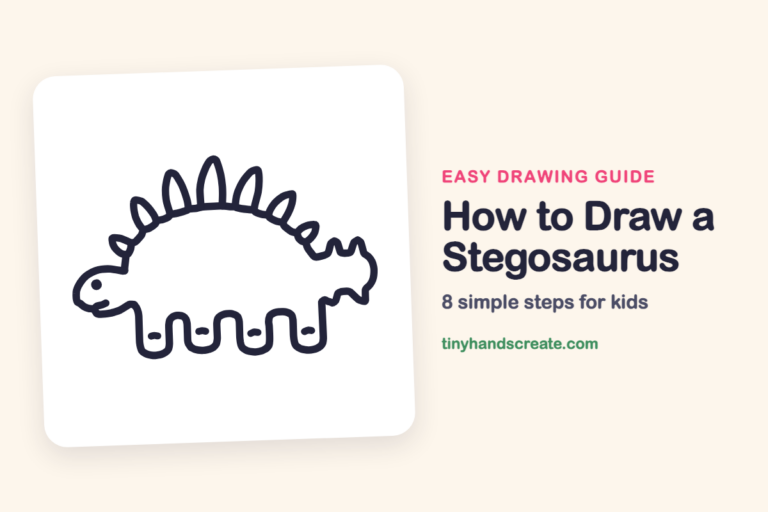 How to Draw a Stegosaurus step by step