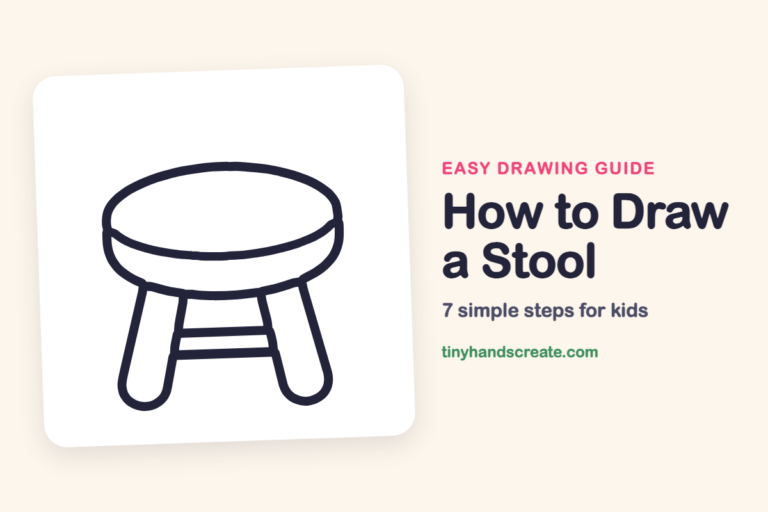 How to Draw a Stool: easy drawing guide for kids