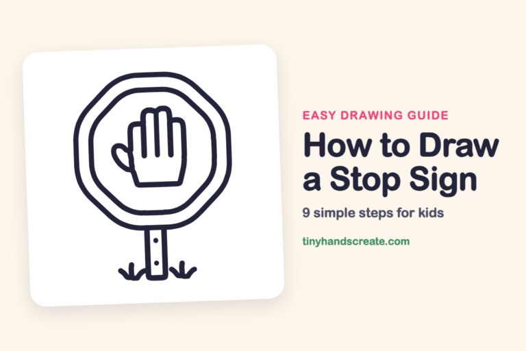 How to Draw a Stop Sign: easy drawing guide for kids