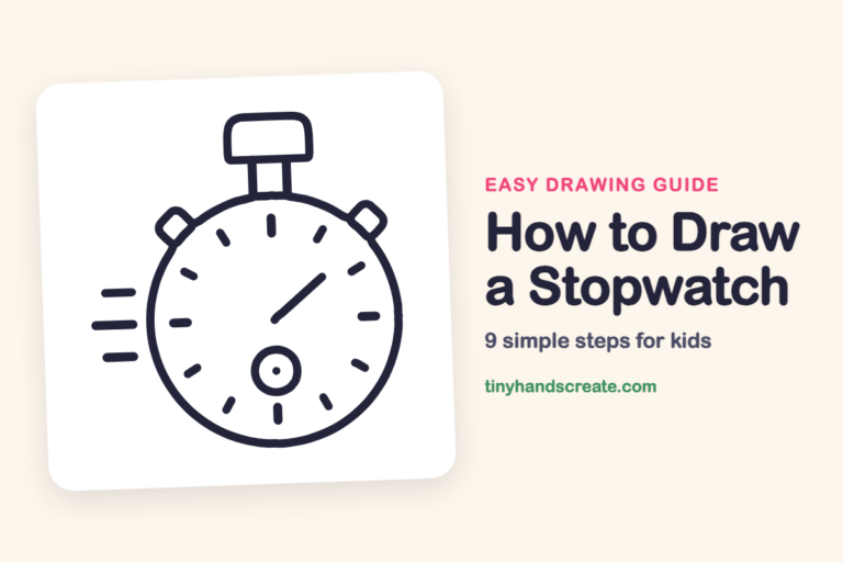 How to Draw a Stopwatch step by step