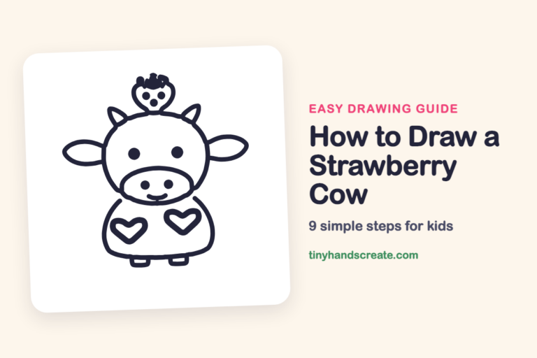 How to Draw a Strawberry Cow step by step