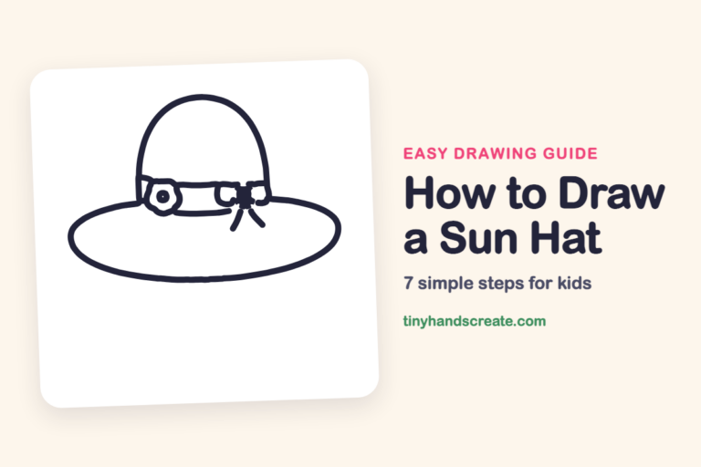 How to Draw a Sun Hat step by step