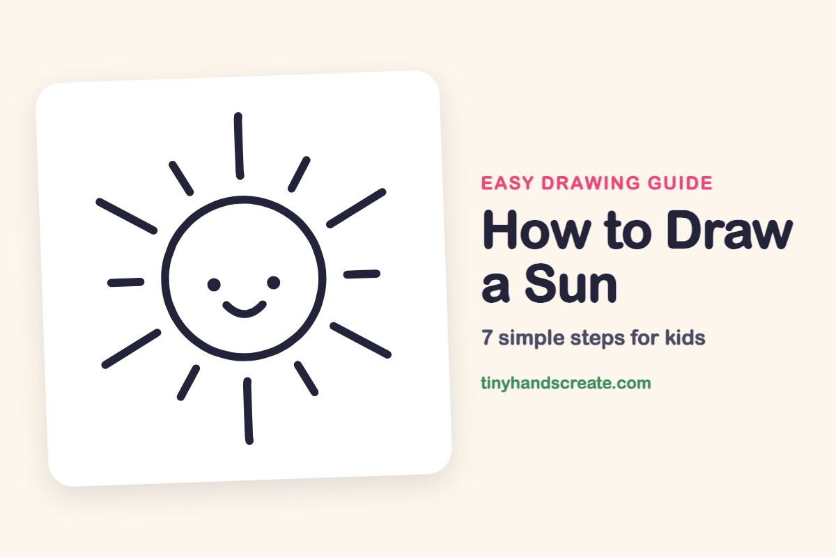 How to Draw a Sun: easy drawing guide for kids