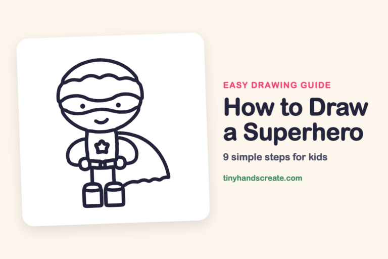 How to Draw a Superhero: easy drawing guide for kids