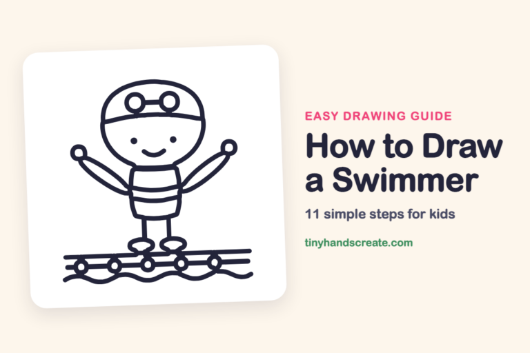 How to Draw a Swimmer step by step