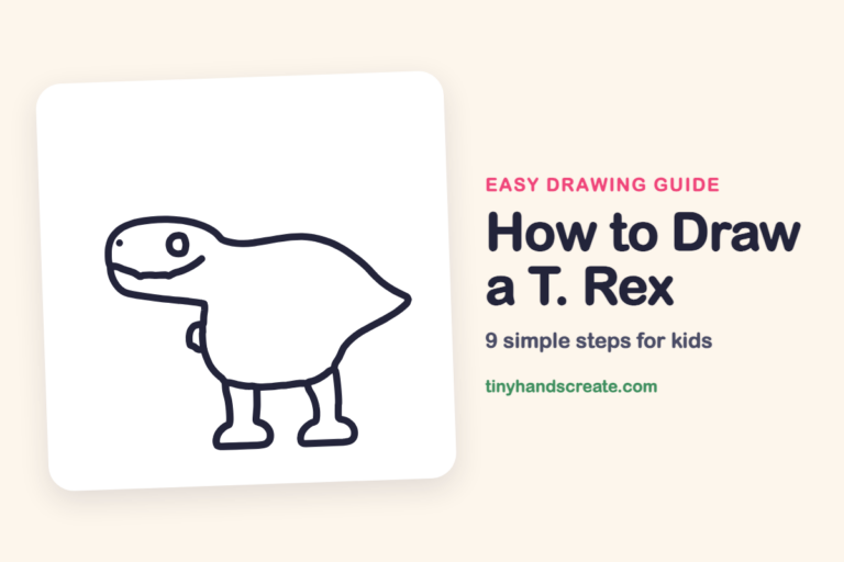 How to Draw a T. Rex: easy drawing guide for kids