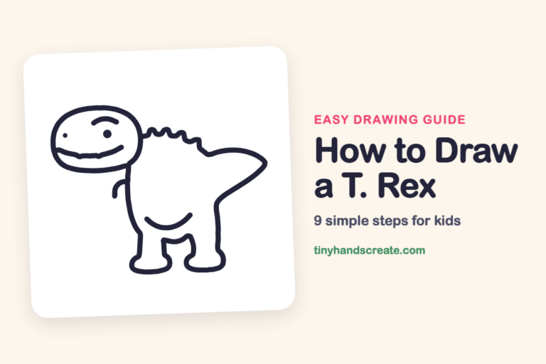 How to Draw a T. Rex: easy drawing guide for kids