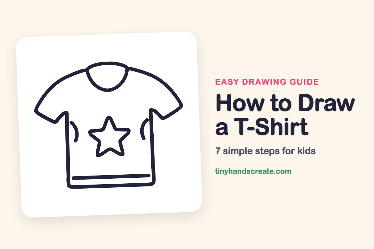 How to Draw a T-Shirt: easy drawing guide for kids
