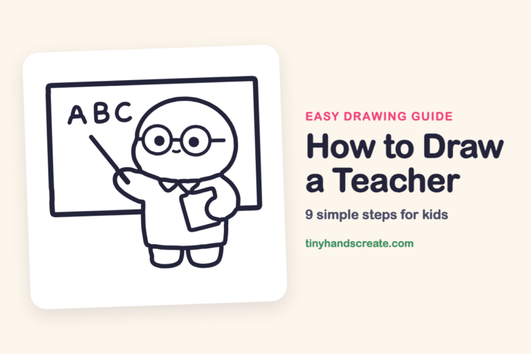 How to Draw a Teacher: easy drawing guide for kids