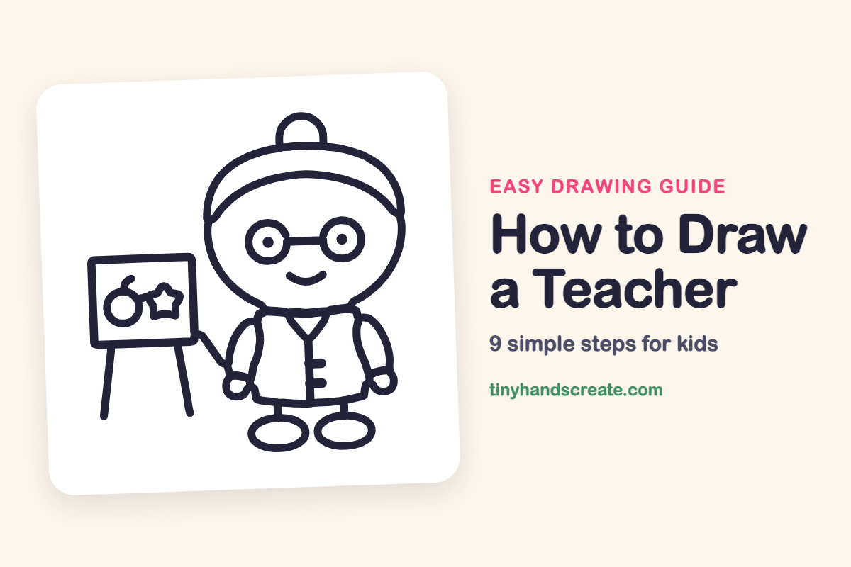 How to Draw a Teacher: easy drawing guide for kids