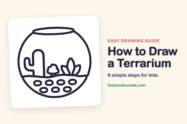 How to Draw a Terrarium step by step
