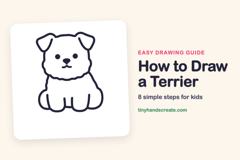 How to Draw a Terrier: easy drawing guide for kids
