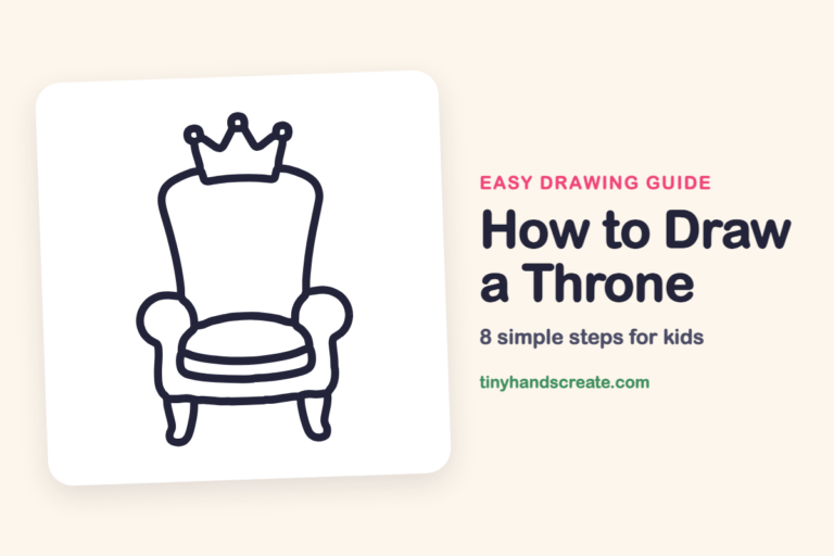 How to Draw a Throne: easy drawing guide for kids
