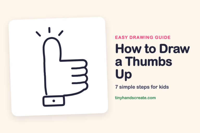 How to Draw a Thumbs Up: easy drawing guide for kids