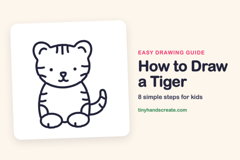 How to Draw a Tiger: easy drawing guide for kids