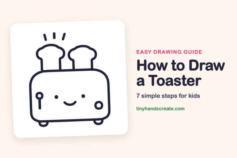 How to Draw a Toaster: easy drawing guide for kids