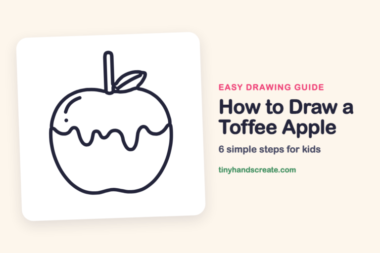 How to Draw a Toffee Apple: easy drawing guide for kids