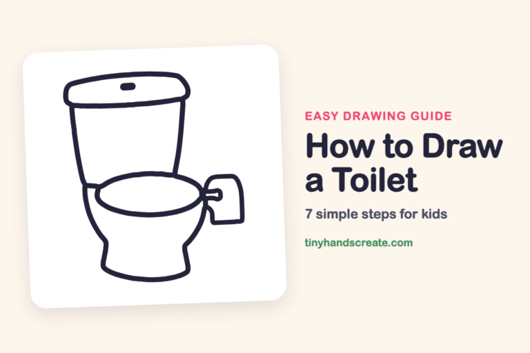How to Draw a Toilet: easy drawing guide for kids