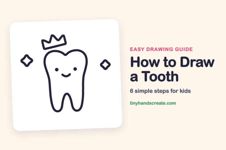 How to Draw a Tooth: easy drawing guide for kids
