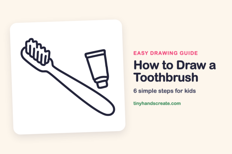 How to Draw a Toothbrush: easy drawing guide for kids