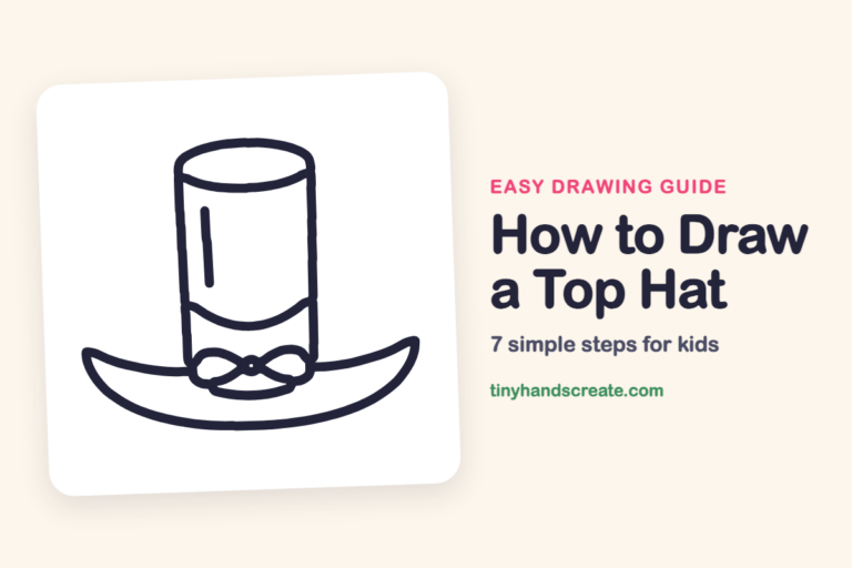 How to Draw a Top Hat: easy drawing guide for kids
