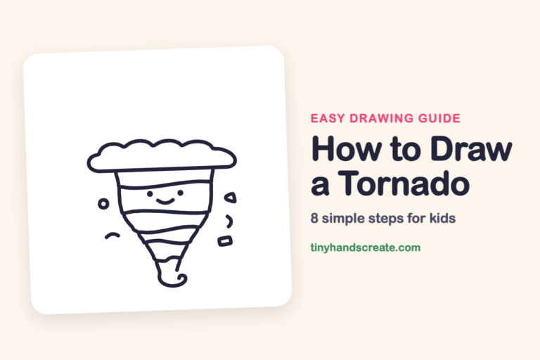 How to Draw a Tornado: easy drawing guide for kids