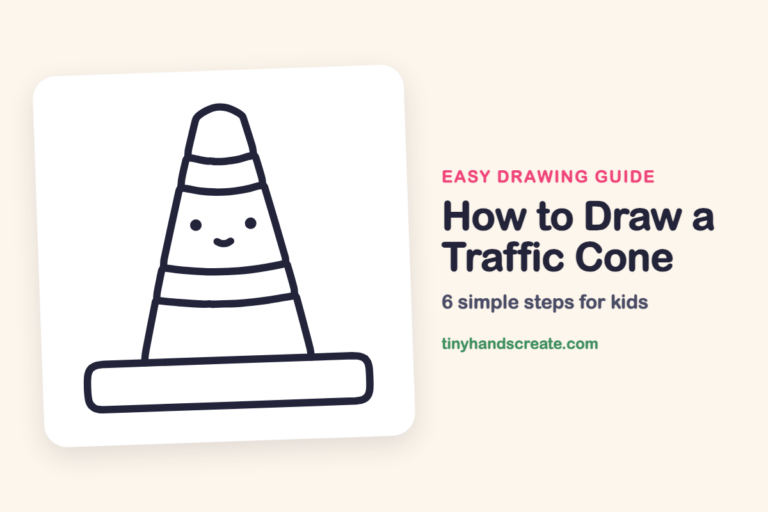 How to Draw a Traffic Cone: easy drawing guide for kids