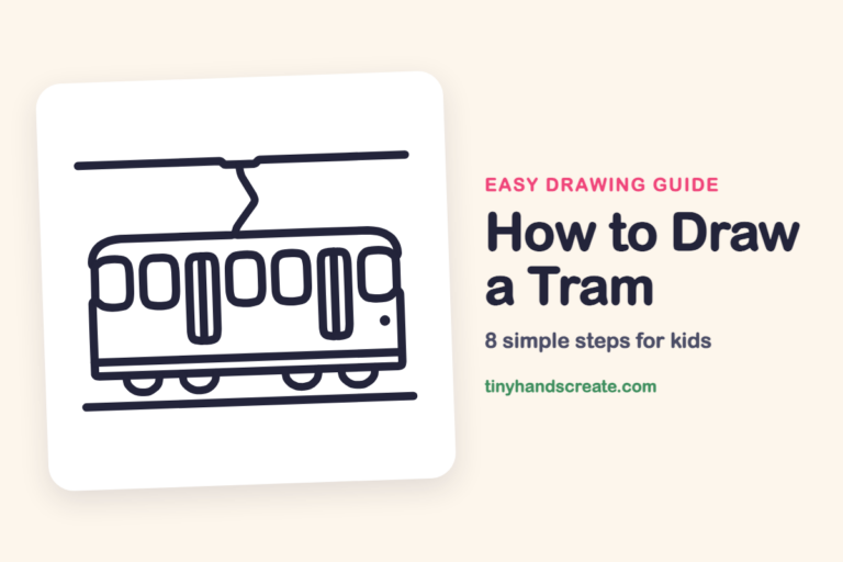 How to Draw a Tram: easy drawing guide for kids