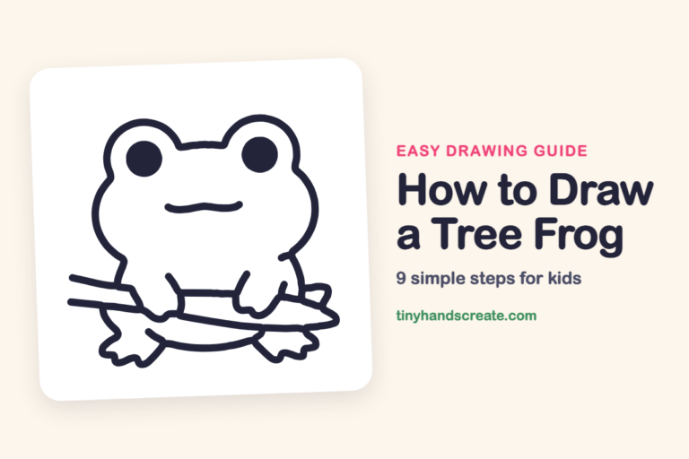How to Draw a Tree Frog: easy drawing guide for kids