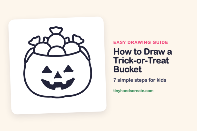 How to Draw a Trick-or-Treat Bucket: easy drawing guide for kids