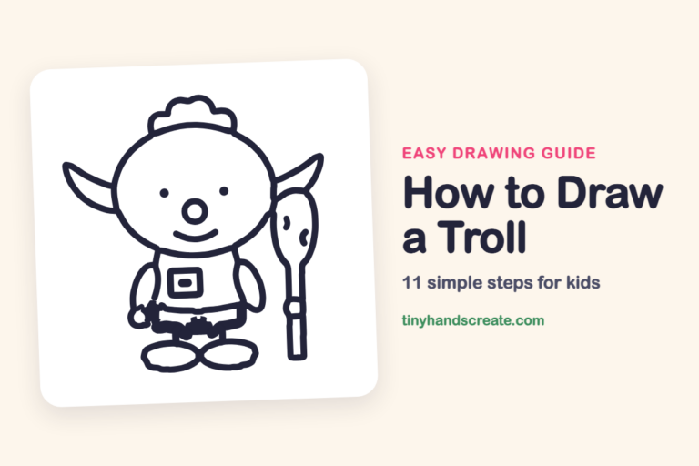 How to Draw a Troll: easy drawing guide for kids