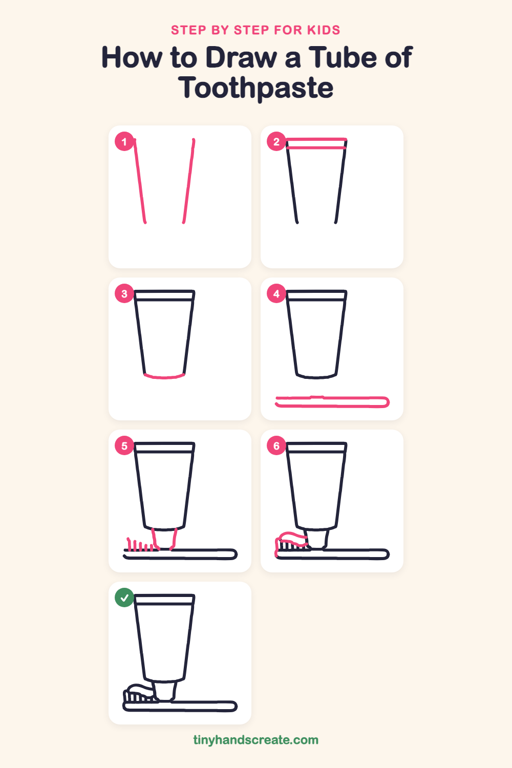 How to draw a tube of toothpaste step by step for kids
