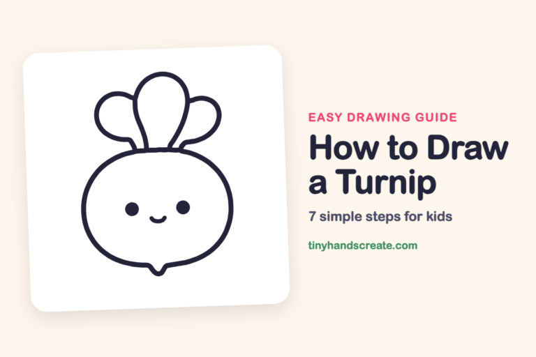 How to Draw a Turnip: easy drawing guide for kids