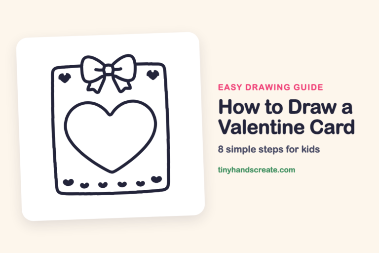 How to Draw a Valentine Card: easy drawing guide for kids