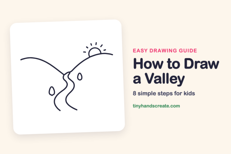 How to Draw a Valley: easy drawing guide for kids