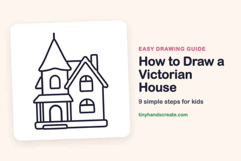 How to Draw a Victorian House: easy drawing guide for kids