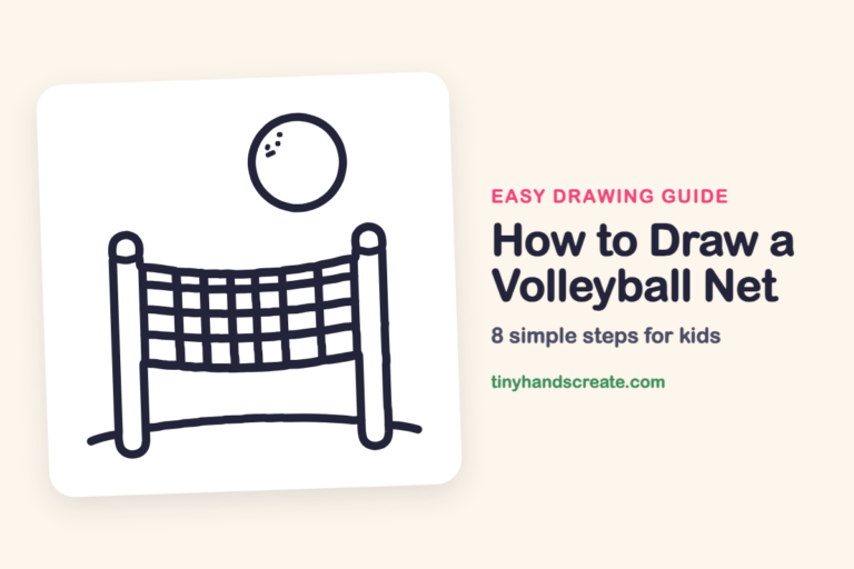 How to Draw a Volleyball Net: easy drawing guide for kids